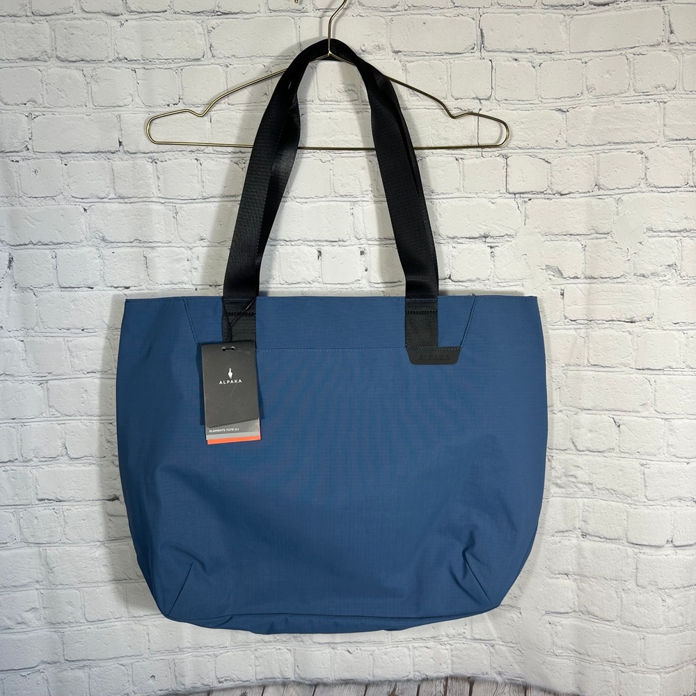 Alpaka Elements Tote L Blue Axoflux 210D 20L Laptop Bag AA010590618 NWT